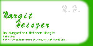 margit heiszer business card